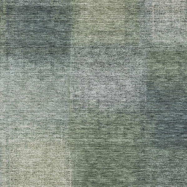 HomeRoots 10' X 14' Washable Olive Green, Ivory & Gray Abstract Area Rug with UV Protection & Style Boost 662579