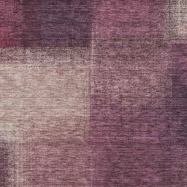 HomeRoots 5' X 8' Plum and Beige Abstract Washable Area Rug with UV Protection – Durable, Stylish, Easy Care! 662581