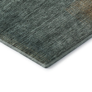 HomeRoots 10' X 14' Teal and Brown Abstract Area Rug – Washable, UV Protected, Durable for Busy Households 662603