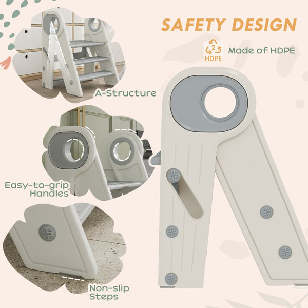 English Elm Qaba Toddler Tower, Foldable Kitchen Step Stool For Kids, Adjustable & Non-Slip Potty Training Aid W2225P249750-GIGA