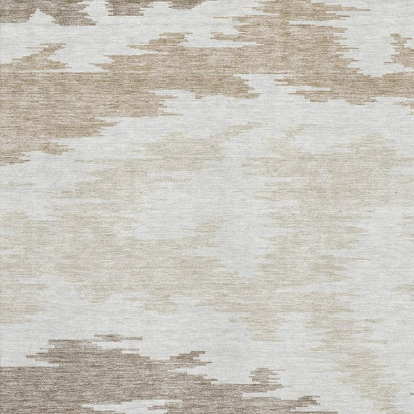 HomeRoots 9' X 12' Ivory Beige Taupe Abstract Area Rug - Durable, Washable, Stain Resistant, UV Protected Design 662860