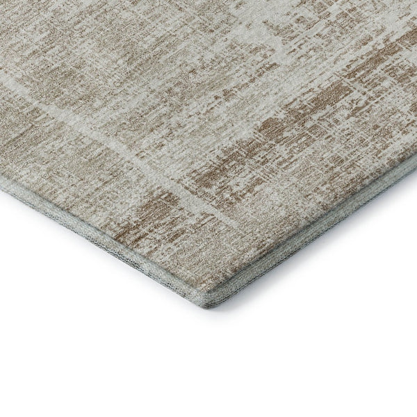 HomeRoots 10' Beige & Ivory Abstract Area Rug - Washable, UV-Protected, Durable & Stylish for Any Space! 662903