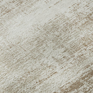 HomeRoots 10' Beige & Ivory Abstract Area Rug - Washable, UV-Protected, Durable & Stylish for Any Space! 662903