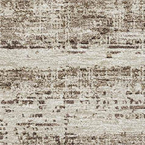 HomeRoots 5' X 8' Brown And Beige Abstract Area Rug - Durable, Washable, UV Protected for Busy Homes & Style 662911
