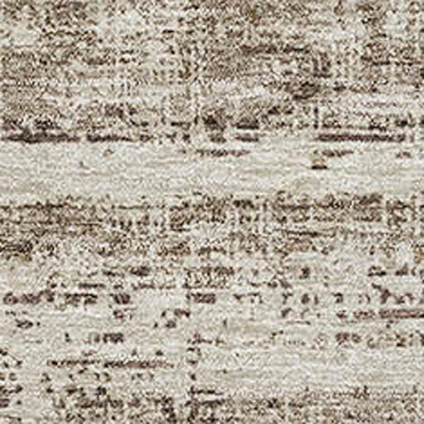 HomeRoots 5' X 8' Brown And Beige Abstract Area Rug - Durable, Washable, UV Protected for Busy Homes & Style 662911