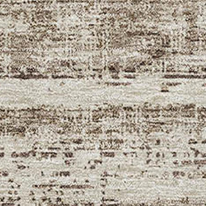 HomeRoots 8' X 10' Stylish Brown & Beige Abstract Washable Area Rug with UV Protection & Stain Resistance 662913