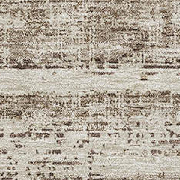 HomeRoots 8' X 10' Stylish Brown & Beige Abstract Washable Area Rug with UV Protection & Stain Resistance 662913