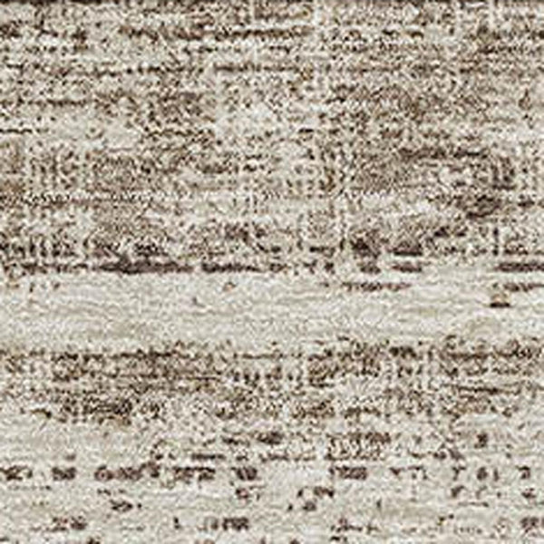 HomeRoots 9' Brown and Beige Abstract Washable Area Rug - Durable, UV-Protected, Ideal for High-Traffic Spaces 662914