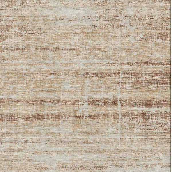 HomeRoots 10' X 14' Washable Copper-Beige Abstract Area Rug with UV Protection - Stylish & Durable Decor Piece 662921