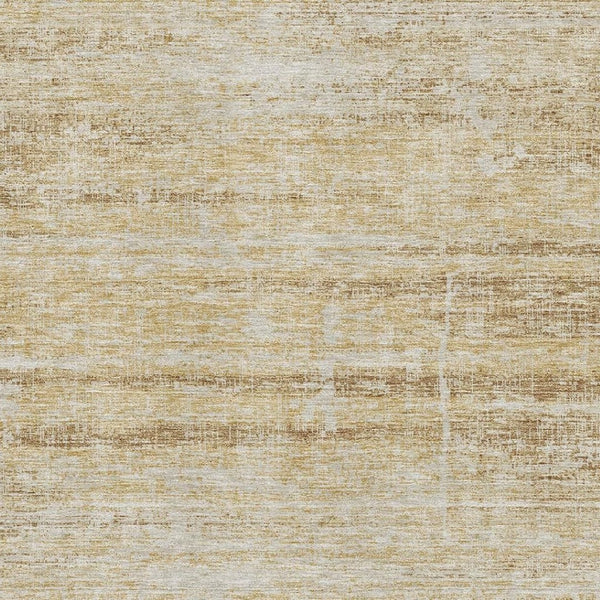 HomeRoots 5' X 8' Gold And Beige Abstract Washable Area Rug - UV Protected, Durable, Stain-Resistant Design 662923