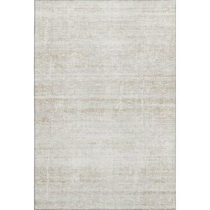 HomeRoots 5' X 8' Ivory And Beige Abstract Washable Area Rug - Stylish, Durable, UV Protected for Busy Homes 662929