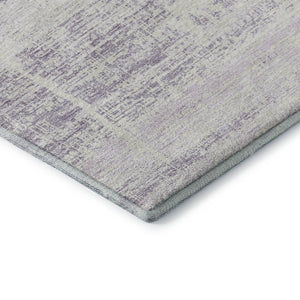 HomeRoots 5' X 8' Abstract Lavender and Ivory Washable Area Rug – Modern Design with UV Protection & Easy Care 662935