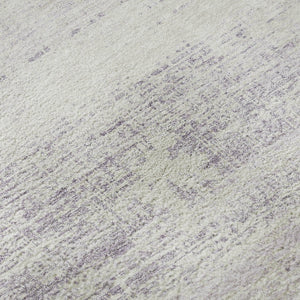 HomeRoots 10' X 14' Abstract Lavender & Ivory Washable Area Rug - Durable, UV Protected, Family-Friendly Style 662939