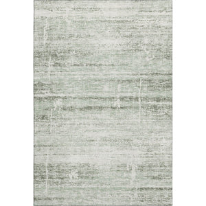 HomeRoots 10' X 14' Sage and Ivory Abstract Washable Area Rug - Durable, UV-Protected, Easy Care for Homes 662945