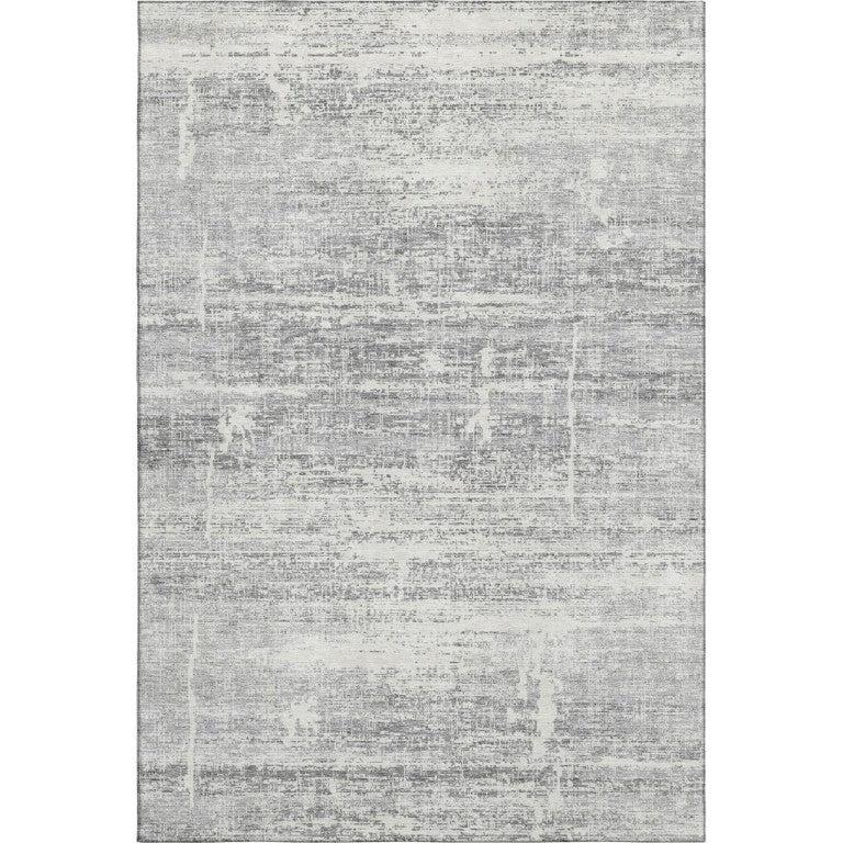 HomeRoots 5x8 Abstract Washable Polyester Area Rug with Uv Protection for Living Rooms 662947