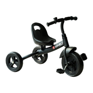 English Elm Qaba Steel Frame Kids Tricycle with Bell Eva Wheels and Ergonomic Seat for Indoor Outdoor W2225P200413