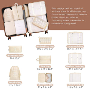 English Elm Hardshell Abs Four Piece Spinner Luggage Set with Tsa Lock and Packing Cubes N730P262653B