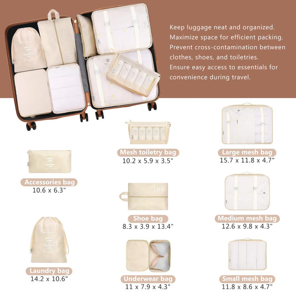 English Elm Hardshell Abs Four Piece Spinner Luggage Set with Tsa Lock and Packing Cubes N730P262653B