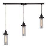 Fulton 36'' Wide 3-Light Slim Linear Pendant - Oil Rubbed Bronze 66326/3L Elk Lighting