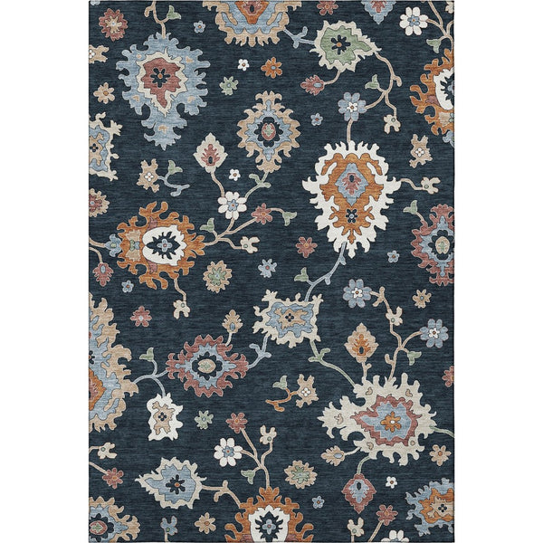 HomeRoots 8' X 10' Washable Floral Medallion Area Rug - UV Protected, Stain Resistant, Soft & Stylish Home Essential 663267
