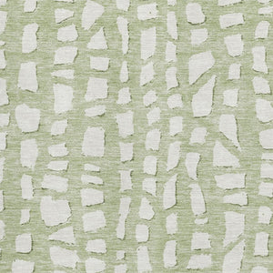 HomeRoots 8' X 10' Artichoke Green Cobblestone Area Rug - UV Protected, Stain Resistant, Easy-Care Elegance 663333