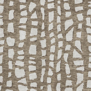 HomeRoots 8' X 10' Cobblestone Washable Area Rug – Durable Brown & Ivory Design with UV Protection & Easy Care 663351