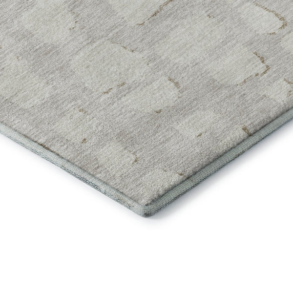 HomeRoots 8' X 10' Ivory and Beige Cobblestone Area Rug - Durable, Washable, UV-Protected for High-Traffic Homes 663363