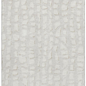 HomeRoots 8' X 10' Ivory and Beige Cobblestone Area Rug - Durable, Washable, UV-Protected for High-Traffic Homes 663363