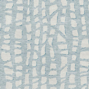 HomeRoots 9' Cobblestone Sky Blue & Ivory Area Rug – Washable, UV Protected, Durable for Busy Households 663394