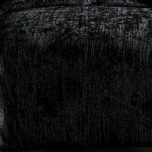 English Elm Turin 7-Piece Luxurious Crinkle Velvet Comforter Set In Black For King Beds - Stylish & Cozy! B340P341991-GIGA
