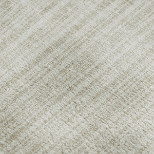 HomeRoots 5' X 8' Ivory And Beige Striped Area Rug - Washable, Stain Resistant, UV Protected for Busy Homes 663830