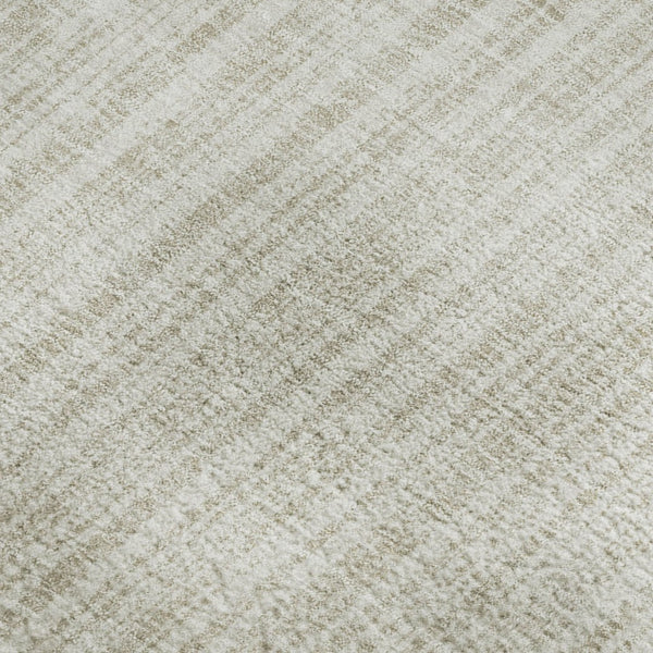 HomeRoots 5' X 8' Ivory And Beige Striped Area Rug - Washable, Stain Resistant, UV Protected for Busy Homes 663830