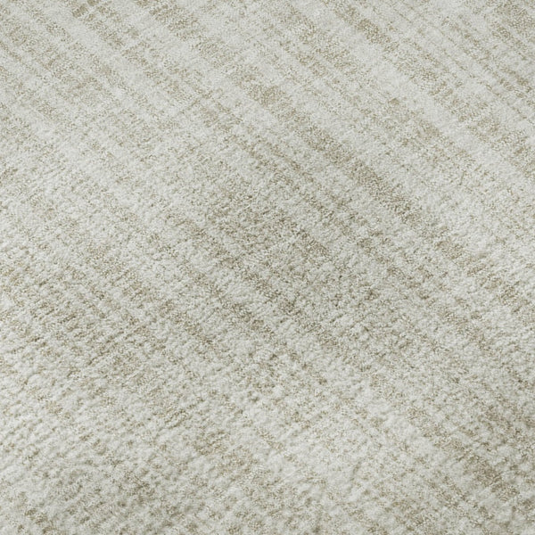 HomeRoots 9' X 12' Ivory Striped Area Rug - Washable, UV Protected, Stain-Resistant for Busy Homes & Elegance 663833