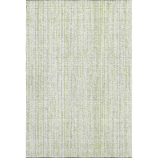 HomeRoots 5' X 8' Stylish Mint Green & Ivory Striped Washable Area Rug with UV Protection for Home and Patio 663842