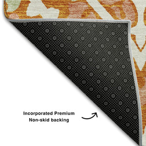 HomeRoots 9' X 12' Colorful Diamond Pattern Area Rug - Durable, Washable, UV-Protected for High Traffic Homes 663911
