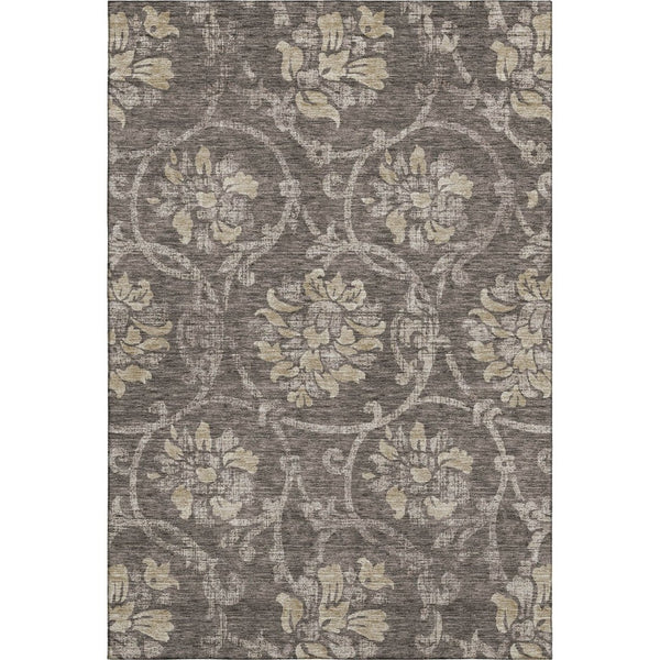 HomeRoots 9' X 12' Floral Area Rug with UV Protection - Durable, Stain-Resistant, Stylish for Busy Homes 663959