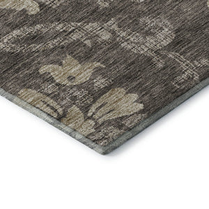 HomeRoots 9' X 12' Floral Area Rug with UV Protection - Durable, Stain-Resistant, Stylish for Busy Homes 663959