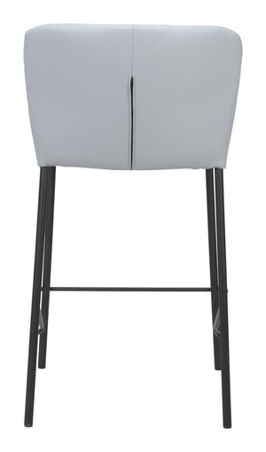 Linz Counter Stool - Set of 2 Gray 109781 Zuo Modern