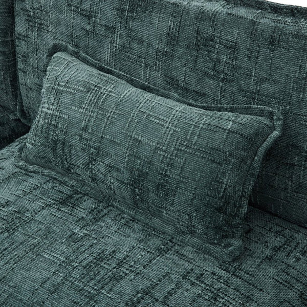 English Elm United Oversized 112" Sectional Sofa Cloud Couch - Modern Chenille L-Shaped With Storage Ottoman & Usb W1568S00191-GIGA