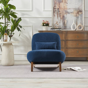 English Elm Modern Plush Accent Chair Heavily Padded Seat with Pillow for Living Room or Office W2085P381045