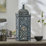 Christopher Knight Home® - Noble House - Jenera Shabby Chic Handcrafted Large Iron Decorative Lantern, Black Patina