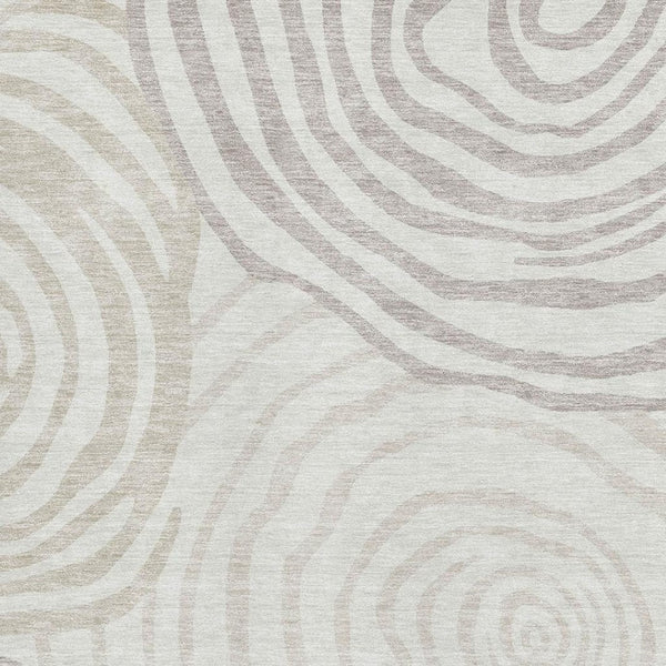 HomeRoots 10' X 14' Abstract Ivory Beige & Khaki Area Rug – Washable, UV-Protected, Durable for Busy Homes 664212
