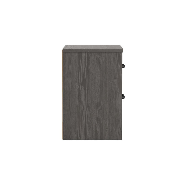 English Elm Wallace & Bay - Brown 2-Drawer Nightstand: Modern Farmhouse Charm With Versatile Storage For Every Bedroom Style B2709P212524-GIGA