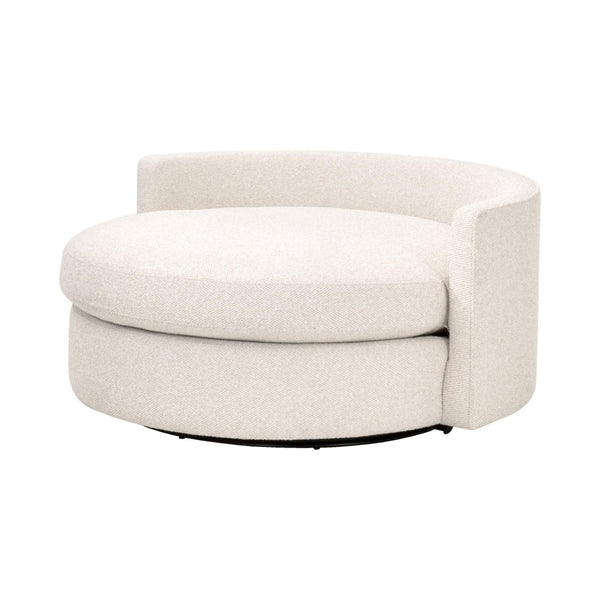 Essentials for Living Lourne Swivel Accent Chair with Linen Upholstery and Down Throw Pillows for Living Rooms Grand 6644.LGLIN