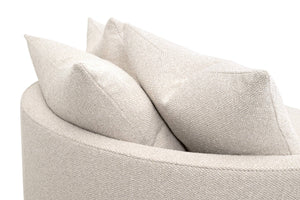 Essentials for Living Lourne Swivel Accent Chair with Linen Upholstery and Down Throw Pillows for Living Rooms Grand 6644.LGLIN