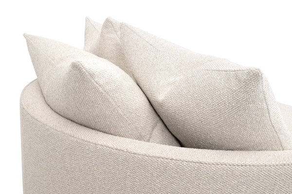Essentials for Living Lourne Swivel Accent Chair with Linen Upholstery and Down Throw Pillows for Living Rooms Grand 6644.LGLIN