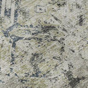 HomeRoots 9' X 12' Stylish Silver Gray & Ivory Diamond Area Rug - Washable, UV Protected, Pet-Friendly Design 664439