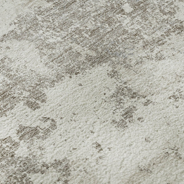 HomeRoots 10' X 14' Ivory and Gray Abstract Area Rug - Washable, UV Protected, Ideal for Modern Living Spaces 664506
