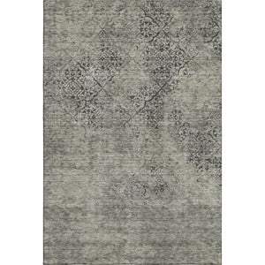 HomeRoots 8' X 10' Contemporary Taupe Gray & Khaki Abstract Washable Rug with UV Protection & Easy Care 664522