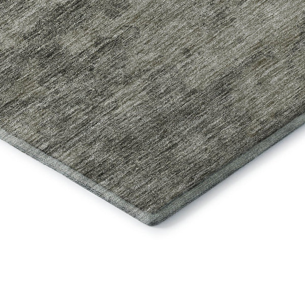 HomeRoots 8' X 10' Contemporary Taupe Gray & Khaki Abstract Washable Rug with UV Protection & Easy Care 664522